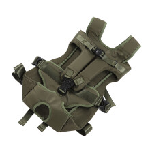 Mochila frontal para perro XL verde militar impermeable