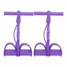 Pedal Resistance Band for Full Body Workout, Multifunctional Tension Rope with High Tensile Strength Elastic Sit Up Bands Body Trainer, Adjustable Ten