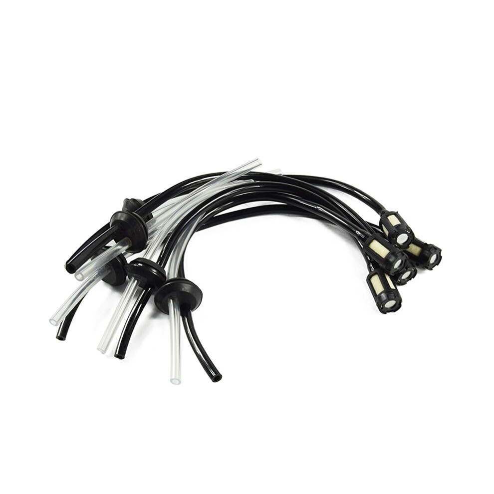5Pcs Fuel Hose Pipe Kit With Fuel Filter For 4 Stroke Trimmer Brushcutter Lawnmower Home Diy Hand Tool Parts Black 4713722023108