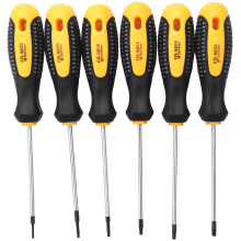 1 Jeu de Tournevis Torx Cr-V avec Trou Jeu de Tournevis MagnéTique T5-T10 pour Jeu D'Outils de RéParation de TéLéPhone