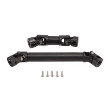 Steel Center Drive Shaft for 1/24 RC Crawler, CNC Hardened Steel Construction with Black Finished to Prevent Corrosion, Smooth and Rotating Design for