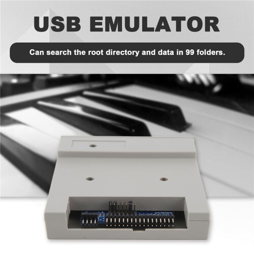 Version SFR1M44-U100K USB Emulator Gray 3.5In 1.44MB USB SSD Floppy Drive Emulator for Electronic Keyboard for Windows 1
