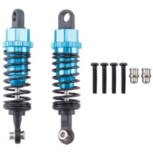 Amortiguador de Amortiguador de 65 Mm Ajustable en Aceite de 2 Piezas para Coche Rc 1/18 A959 A969 A979 K929 Hpi Hsp Losi , Azul