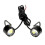 2 Pcs White LED Motorcycle Headlight Spotlight Driving Daytime Running Light Lamp 1