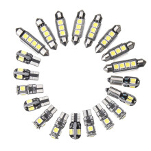 20PZ Lampadine un LED per Auto Kit Interni Cupola Porta Targa Porta Luce Super Luminoso Canbus Errore Lampada Interna Gratuita per Serie 5 E39 M5