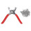 Pliers con 20 Set Bottoni Automatici del Rame Bianca con Bottoni Automatici per Rivetti 1
