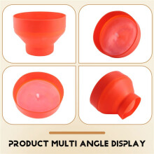 Popcorn Microonde Silicone Pieghevole Cucina Rossa Utensili Facili DIY Popcorn Secchio Ciotola Maker con Coperchio