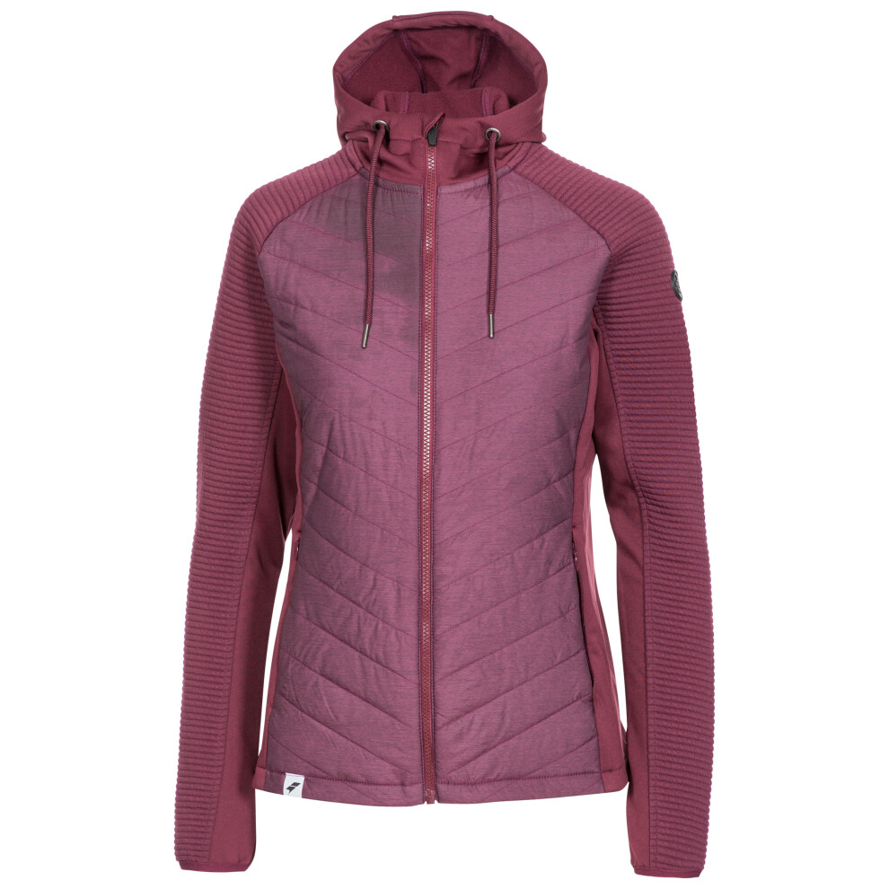 New Trespass Women's (8, Fig) Long Sleeve Zipped Hoodie Grace Purple