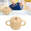 Baby-Snackschale 350 ml Silikon Beige 12