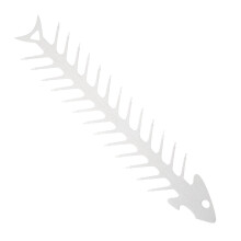 Metal Fishbone Shape Barbecue Skewer Reusable Roaster Fork