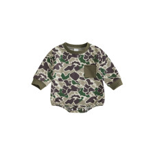 (12-18 Months, Multicolor) Bluza dla chłopca, kombinezon w kamuflażowym kolorze, z długim rękawem, uroczy ubiór dla małych dzieci