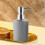 4 Pcs Plastic Bathroom Accessory Set,Bath Toilet Brush Accessories Set with Toothbrush Holder,Toothbrush Cup(Grey) 4