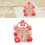 Cartoon Alarm Clock Pink Bear Kids Clock 1xAA 9