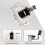 Kitchen Cabinet Hinges 8 Pack Nickel Plated 110 Swing Replacement with Universal Compatibility 2