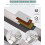 Barn Door Handle Set, 80cm Rose Gold Stainless Steel Sliding Pull Bar, DoubleSided, Rustproof 2