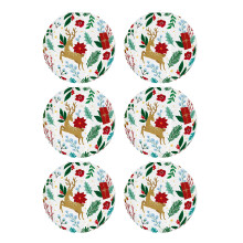 Pack of 6 Holiday Light Paper Crafted Candy-Christmas flowers