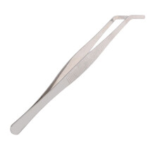 Chinesische Teezange Kongfu Cha Dao Aus Silberfarbenem Metall, 19,1 Cm Lang