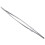 5.9" Long Silver Tone Bent Curved Tip Tweezers Forceps Plier Hand Tool 6