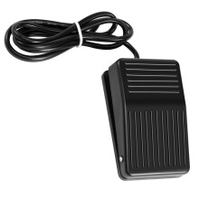 AC 250V 10A SPDT NO NC Antislip Plastic Momentary Power Foot Pedal Black