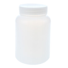 Laboratory Chemical FöRvaringsväSka Vit Plast Widemouth-Flaska 500ML