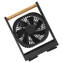 Portable USB Fan Rechargeable Table Fan with 4Speed Airflow Control Quiet Cooling for Home Office Black
