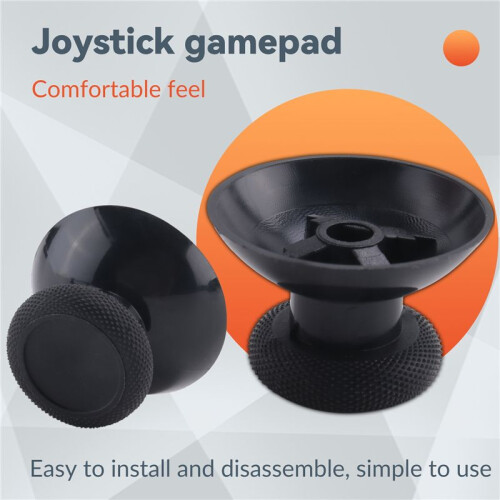 1 pair of Thumbstick Joystick replacement for  One controller Black 2