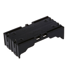5 Pcs Black Plastic 2 x 3.7V 18650 Batteries 4 Pin Battery Holder Case