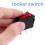 Rocker   OFF Bright Bipolar 28x10mm 250V 15A 3 Terminals RED 5