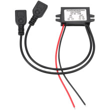 -Omvandlare 12V Till 5V 3A Dubbel 2 USB Till Auto Power Regulator SpäNning Step Down