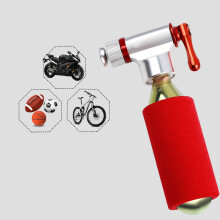 CO2 Reifenfüller Fahrrad Rot Alu Kompakt