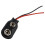 10pcs PP3 MN1604 9V 9 Battery Holder Clip Snap  Connector Cable Lead Black 4