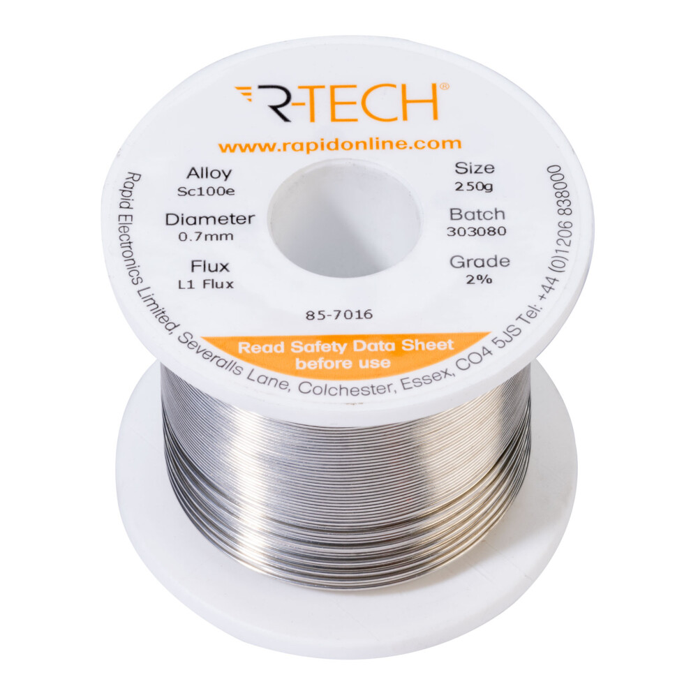 R-Tech 857016 Sc100e Solder 2% L1 Flux 5053556008681