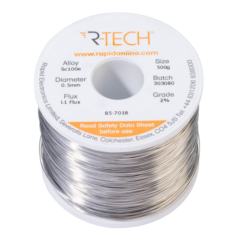 R-Tech 857018 Sc100e Solder 2% L1 Flux 5053556008704
