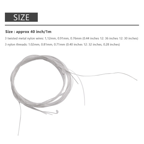 6X nylon string guitar strings set for classical guitar 1