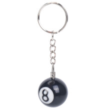 2x billiard key chain key ring happy No. 8