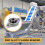 FL001 Alliage de zinc 12mm roulement a 5