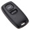 Uncut Key Replacement 2 Button Keyless Entry Remote Key Fob Shell Case and Button Pad Compatible with  2 3 6 323 626 2