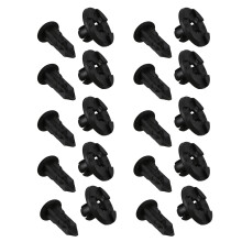 10 X Clip De Fixation En Plastique 8Mm Pour