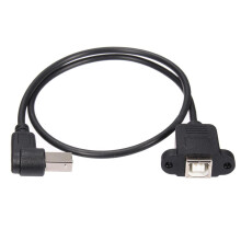 USB 2.0 B Maschio a USB B Femmina Presa per stampante Cavo di prolunga per montaggio a pannello 50cm