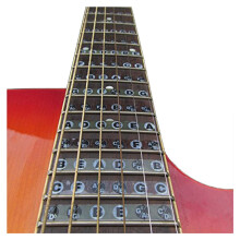 Guitar Fretboard Note Decals Fingerboard Frets Map Sticker for Beginner Learner Practice Fit 6 Strings Acoustic Electric Guitar(Guitar-Black)