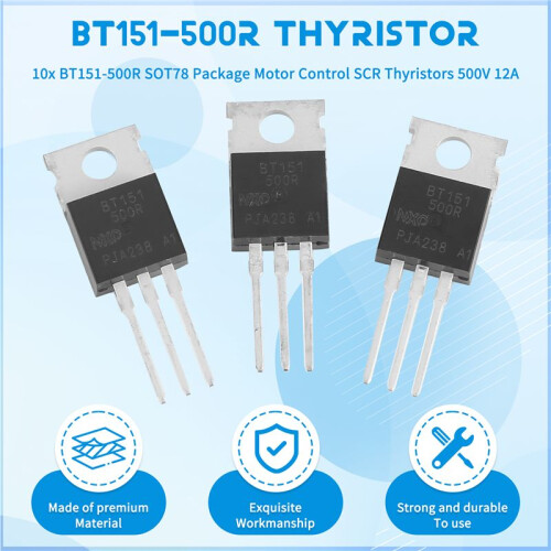 10x BT151-500R SOT78 Package Motor Control SCR Thyristors 500V 12A 1