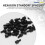 100x Motherboard Nylon Hex Standoff Threaded Spacer M3 Thread 6+6mm Black 6