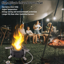 6000W High-Altitude Camping Stove Infrared Windproof Gas Cooker for Outdoor Use