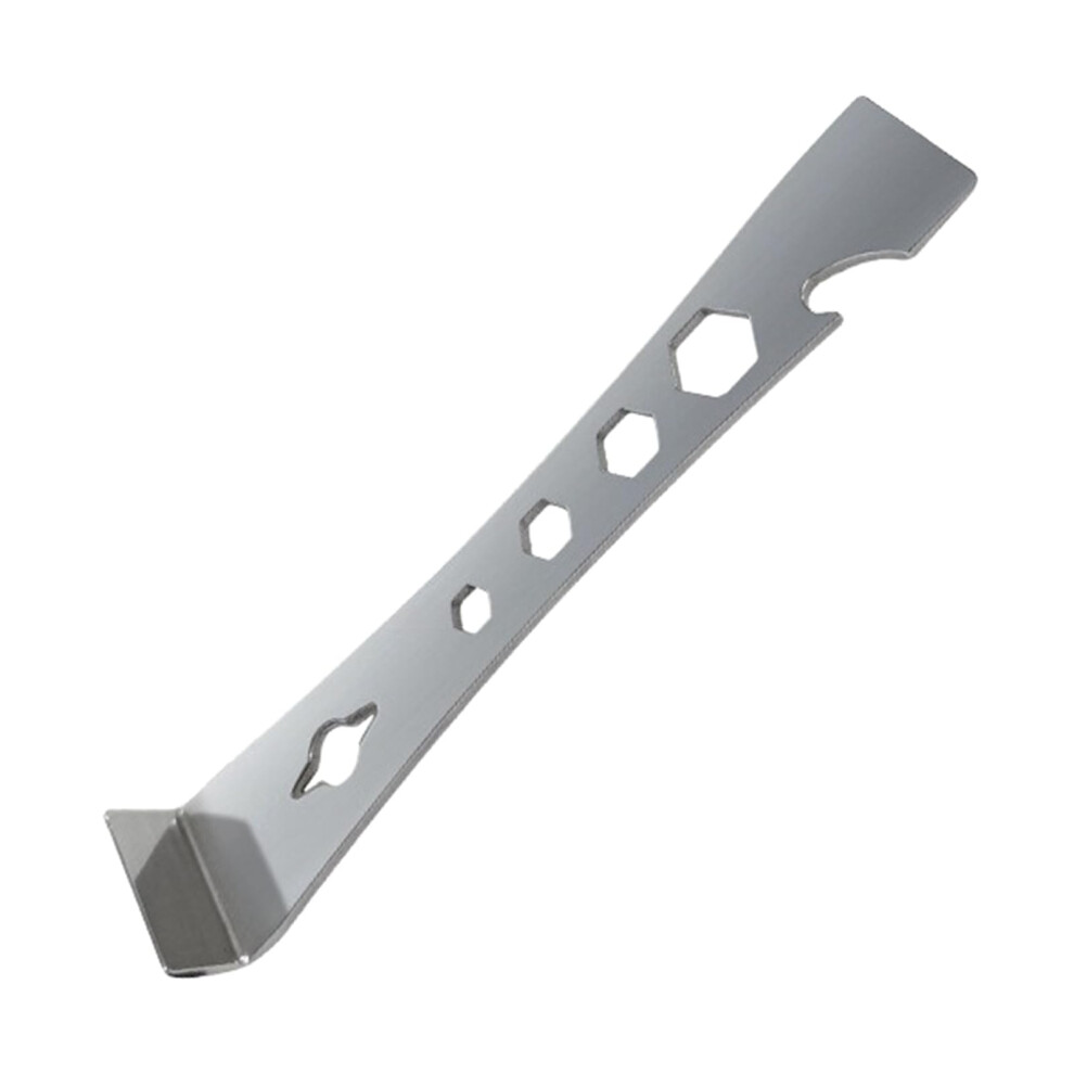 Stainless Steel Multifunction Pry Bar Scraper 7In With Wrench Nail Puller And Bottle Opener 9169991254548