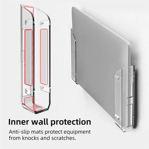 Under/Wall-Mounted Table Laptop Storage Stand Laptop Rack Charging Stand Tray Organizer Desktop for  Tablet Stand 1