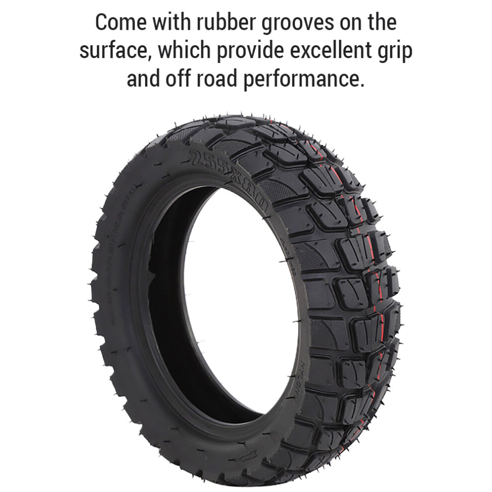 255X80 10 Inch Rubber Off-Road Tire & Inner Tube For Electric Scooter 7651391298267