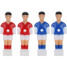 Jogadores de Futebol de Mesa 2 Vermelhos 2 Azuis Plástico Ecológico Fácil de Instalar