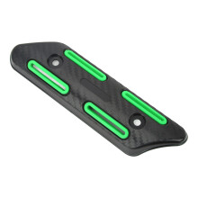 Universal Exhaust Heat Shield 27-51mm for Motorcycles, Scooters, MTB Green