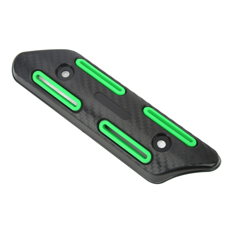 Universal Exhaust Heat Shield 27-51Mm For Motorcycles, Scooters, Mtb Green 9421373053805