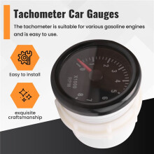 52MM Electrical Tachometer 0-8000 RPM 2inch RPM Tacho Meter for 2 3 4 5 6 8 Cylinder Gasoline Engine Car Boat Yacht